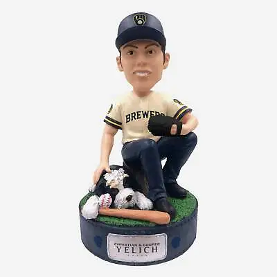 $54.99 • Buy Christian Yelich Milwaukee Brewers With Dog Bobblehead MLB
