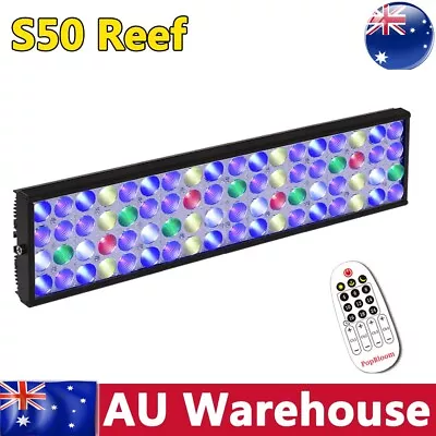 LED Aquarium Light Dimmable For 60cm 2ft Marine Reef Coral LPS SPS Tank PopBloom • $129