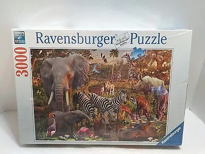 New Sealed Ravensburger 170371 AFRICAN ANIMAL WORLD 3000-Piece Jigsaw Puzzle • $20