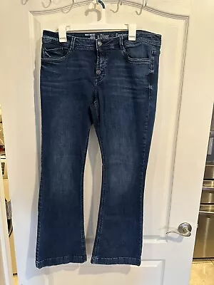 S. Oliver Denim Smart Bootcut Button Fly Jeans. Plus Size 14 • $25
