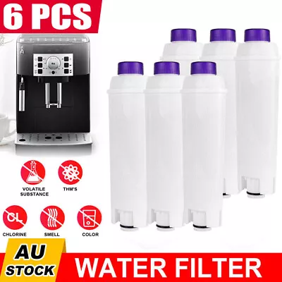 6Pack For Delonghi Magnifica S Automatic Coffee Machine ECAM22110SB Water Filter • $45.88