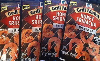 Grill Mates Honey Siracha 1oz Pouch Lot Of 4 • £12.04