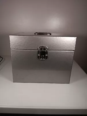 Vintage Hamilton Scotch Corp Porta-File Metal Storage Box 12-1/2  X 10-1/8  X 9  • $19.95