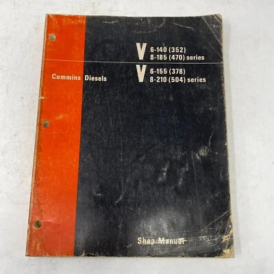 $69.97 • Buy Cummins Diesels V6-140 (352) V8-470 Series V6-155 (378) V8-210 504 Series Manual