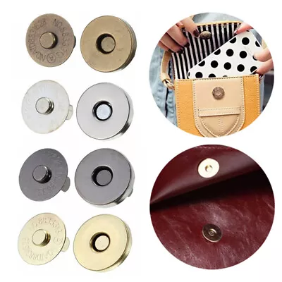 10Pcs Magnetic Button Snap Clasps 14/18mm Fasteners Closures For Purse Bag Acc • $3.06