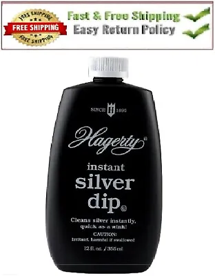 W. J. Hagerty Instant Silver Dip Polish 12-Ounce Free Shipping • $14.98