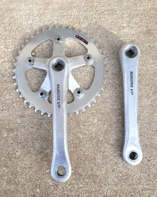 Sugino FIXED Single Speed Crankset Crank BMX Old School Vintage Square 175 42T • $69.99