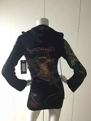 Ed Hardy By Christian Audigier  Way Of Life Hooded Sweater Dress Size S • $71.99