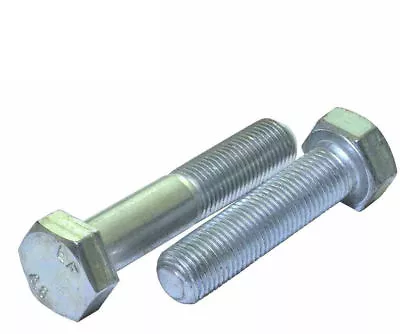 M10 X 1.25 METRIC FINE BOLTS HEX HEAD HIGH TENSILE 8.8 GRADE ZINC PLATED DIN 960 • £3.10