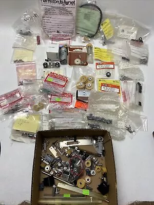 Lot Of Vintage Juke Box Repairman Electronics Parts Belts Screws Solenoids More • $111.75