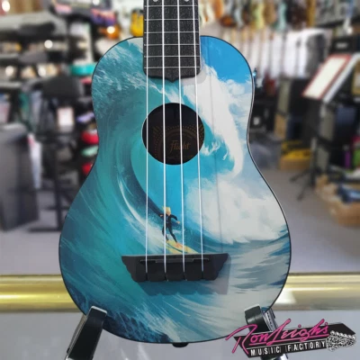 $89.95 • Buy Flight TUSL25 Surf Concert Scale Travel Soprano Ukulele With Carry Bag