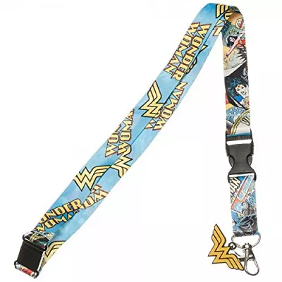 DC Comics Wonder Woman Comic Art Lanyard With ID Holder & Charm New • $9.99