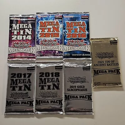 Yugioh Mega Tin Pack Bundle - 2014 2015 2016 2017 2018 2019 2021 - Sealed  • £99