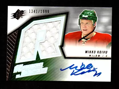 2005-06 SPx #232 Mikko Koivu Minnesota Wild Jersey Autograph RC 1341/1999  • $44.09