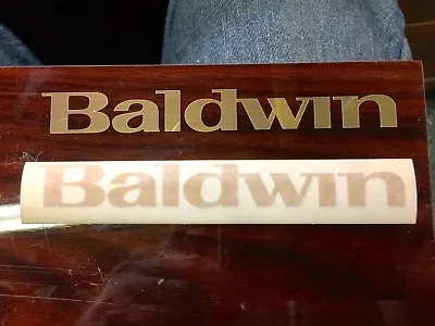 Bright Gold Baldwin Piano Cabinet Fallboard Decal Letters 5-5/8 X11/16  • $29.99