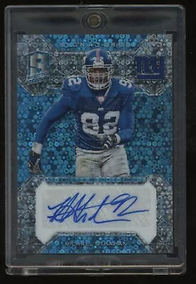 2016 Panini Spectra Blue Prizm Michael Strahan Signed AUTO 8/15 New York Giants • $12.50