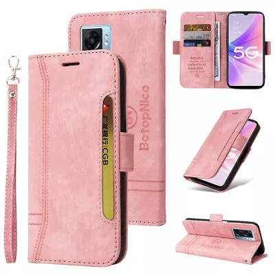 $14.95 • Buy For Oppo A57 2022 A77 K10 A96 A76 Reno8 5G Matte Wallet Leather Flip Cover Case