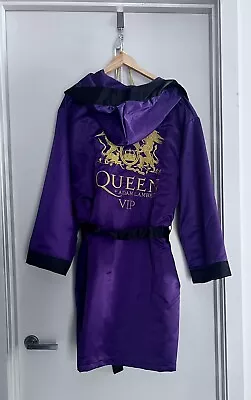 Queen Adam Lambert VIP Purple Hooded Robe Gown Souvenir Rhapsody Tour Merch • $50