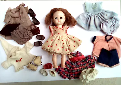 VINTAGE GINGER  DOLLS & DOLL CLOTHES  1950s DRESSES ROLLER SKATES BROWNIE  OUT • $24.99