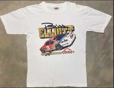 Vintage 1990 Bill Elliott T-Shirt Bill Elliott Shirt Bill Elliott T-Shirt Gif • $18.04