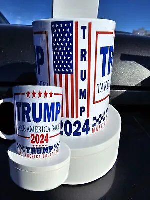 Donald Trump 2024 Take America Back  Coffee Mug GOP MAGA Patriot Party Gift Cup • $15.95