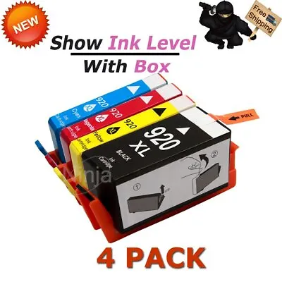 4Pk 920XL Ink Cartridge Set For HP OfficeJet 6000 6500 6500a 7000 7500a Printer • $10.79