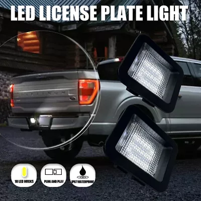Rear Bumper LED License Plate Tag Light Assembly For Ford F150 2015-2023 • $8.89