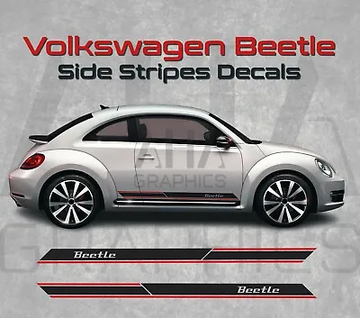 Volkswagen Beetle Side Stripes Decals VW Beetle Side Graphics Decals • $129