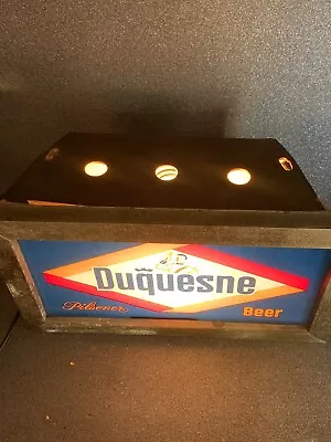 Vintage Duquesne Beer Lighted Advertising Bar Sign Pittsburgh PA Brewing Duke • $70