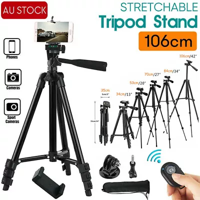 Professional Camera Tripod Stand Mount Phone Holder For IPhone DSLR Travel OZ • $18.50