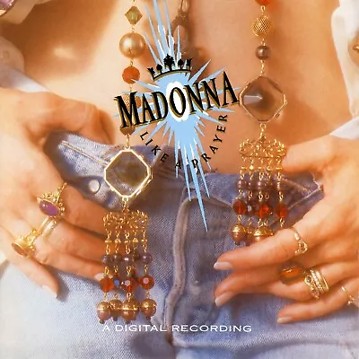 MADONNA Like A Prayer BANNER 2x2 Ft Fabric Poster Tapestry Flag Album Cover Art • $19.95