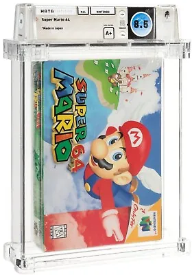Super Mario 64 N64 NTSC Sealed 8.5 A+ WATA Graded GRAIL • £12999