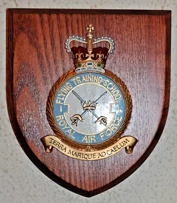 Royal Air Force 1 Flying Training School Mess Wall Plaque Crest Shield RAF FTS • £35