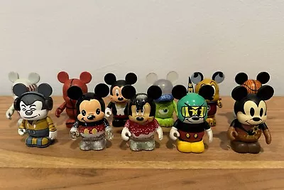 DISNEY VINYLMATION LOT B 11 Figures Mickey Mouse Pluto Cartoon Pre Owned Rare • $42.99