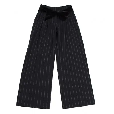 £173.28 • Buy GIORGIO ARMANI Velor Belt Stripe Wide Pants Size S-M(K-109754)
