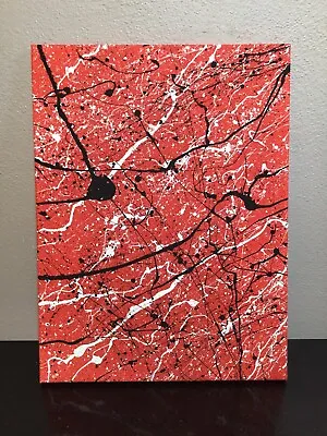 Jackson Pollock Style Painting 12  X 16  No. 178 Signed By Artist COA Issued • $299.92