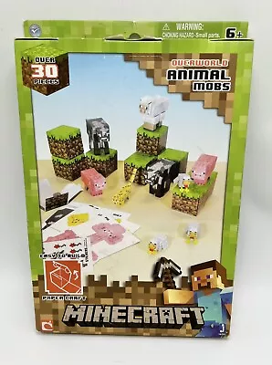 Minecraft Overworld Papercraft Animal Mobs 30 Pieces New 16701 • $19.79