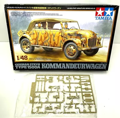 1/48 TAMIYA German Steyr Type 1500A Kommandeurwagen With Extra Bandai Soldiers • $29.90