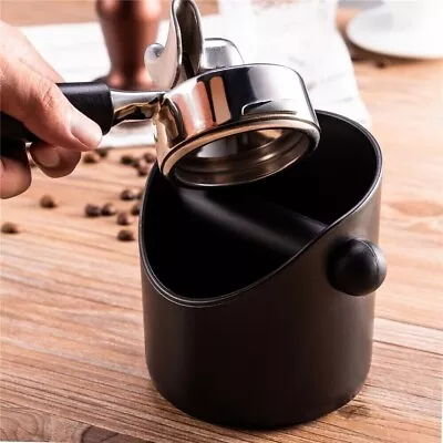 Coffee Knock Bin CREMA PRO Espresso Grinds Tamper Waste Box Container Tamp Tube • $22.49