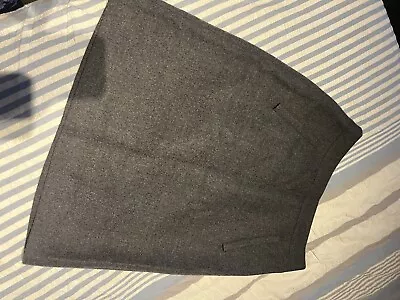 J Crew Grey Skirt Size 4 Wool Straight Pockets Lined Knee Length • $25