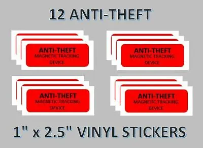12 Anti Theft Stickers Candy Machine Labels Vending Vendstar • $3.99