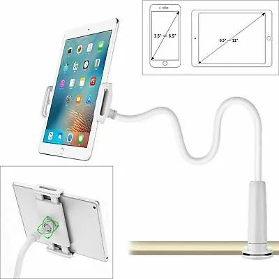 £9.66 • Buy Flexible 360º  Gooseneck Lazy Bed Clamp Stand Holder Mount For IPad Tablet Arm 