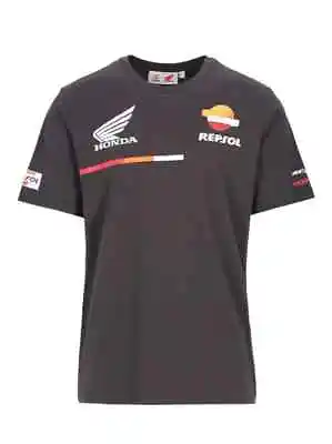 Repsol Honda HRC MotoGP Team Official T Shirt Anthracite Grey • £23