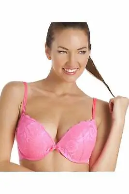 £15 • Buy Camille Womens Super Boost Padded Push Up Neon Pink Underwired Bra