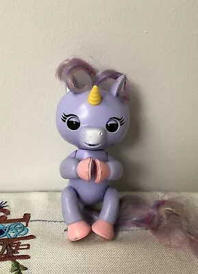 $15.99 • Buy FINGERLINGS Purple Baby Unicorn Working Interactive Toy Wowwee Used