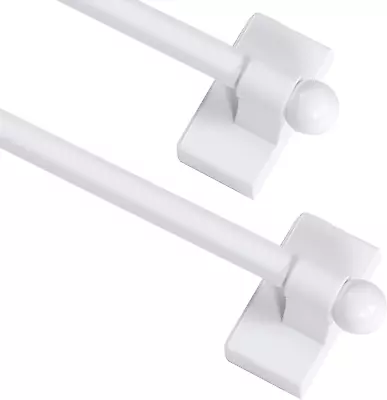 Magnetic Curtain Rod 2 Pack Magnetic Curtain Rods For Metal Doors With Adjustabl • $29.98