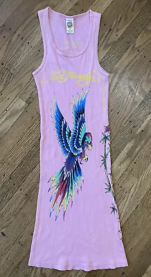 Vintage Y2k Ed Hardy Women’s Sexy Wife Beater Dress.one Size/made USA • $54.50