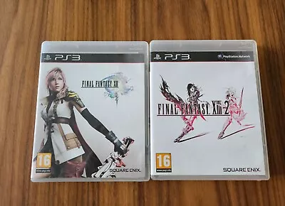 Final Fantasy XIII And XIII 2 Set PS3 PlayStation 3 Region 2 Video Game Complete • $40