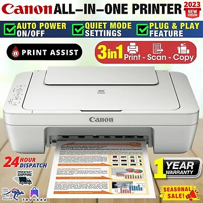 $69.97 • Buy Canon PIXMA MG2560 3in1 Color Inkjet MFP Printer Copy Scan With Ink Cartridges