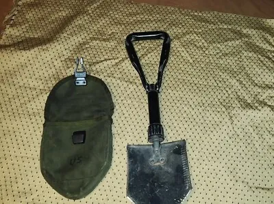 Vietnam Era Military Entrenching Tool Army Folding Shovel Ames 83  & Case VTG • $75